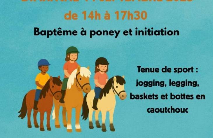 Baptême et initiation poney